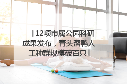 12项市属公园科研成果发布，青头潜鸭人工种群规模破百只